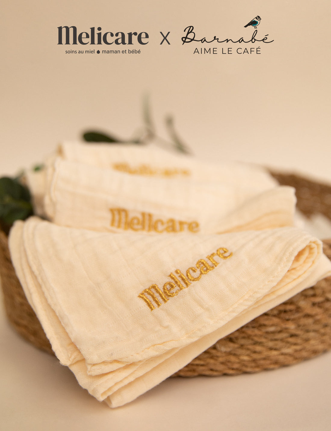 Lange bébé Melicare x Barnabé aime le café