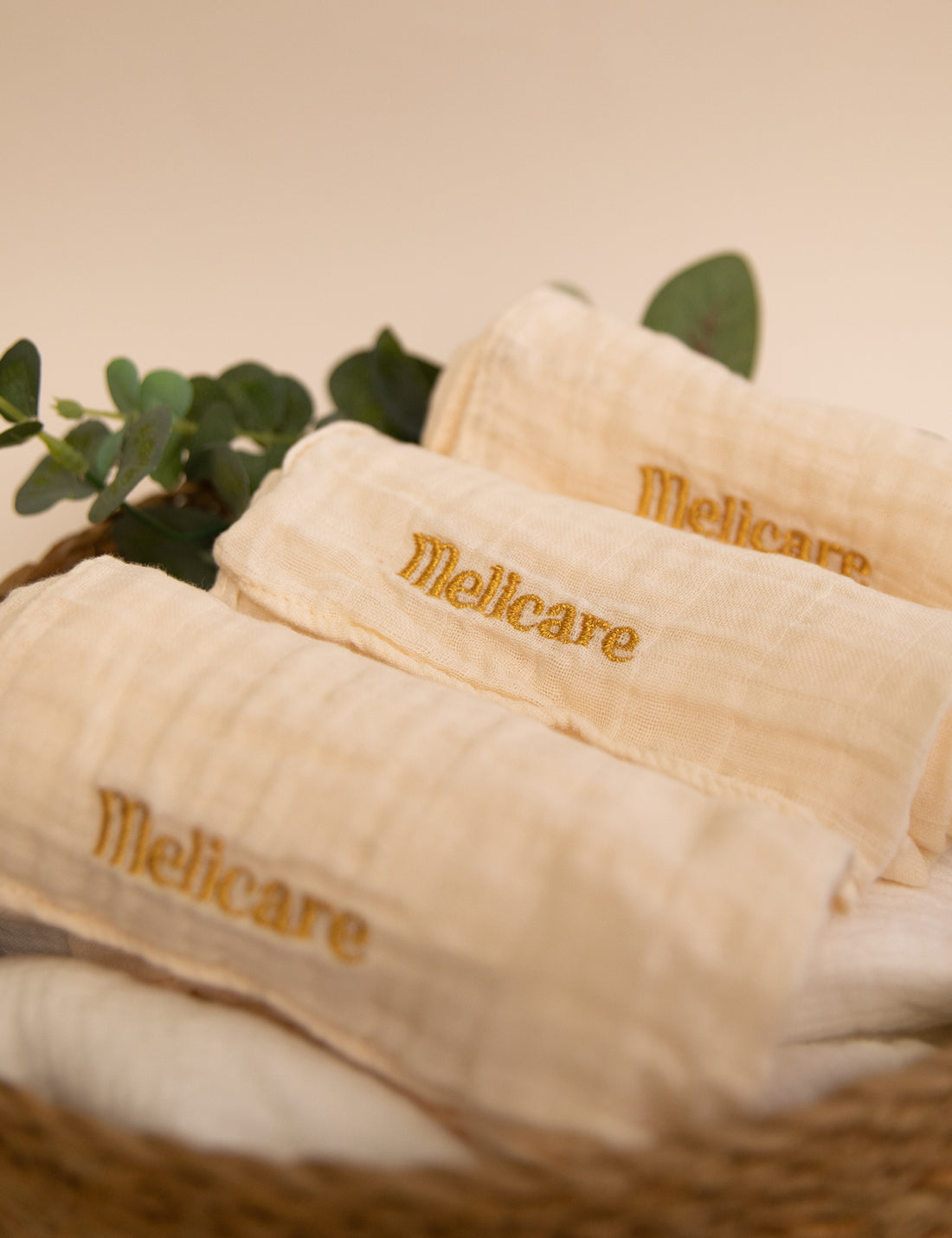Pack de 3 Langes bébé Melicare x Barnabé aime le café